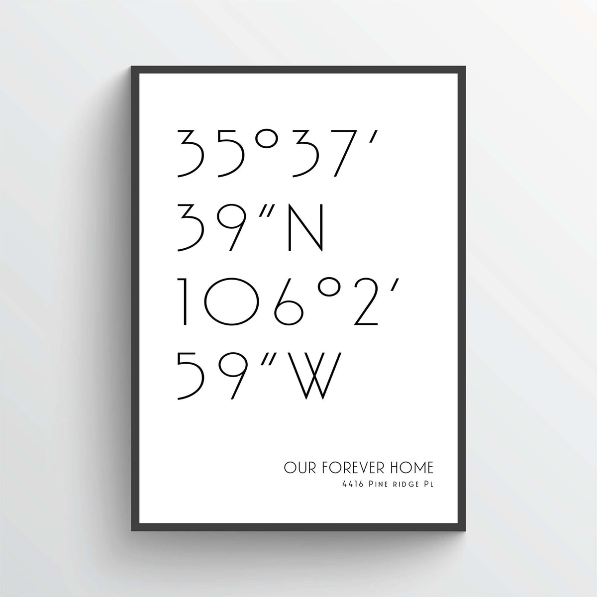 Coordinates Modern Fine Art Print – MyHappyPlace.co