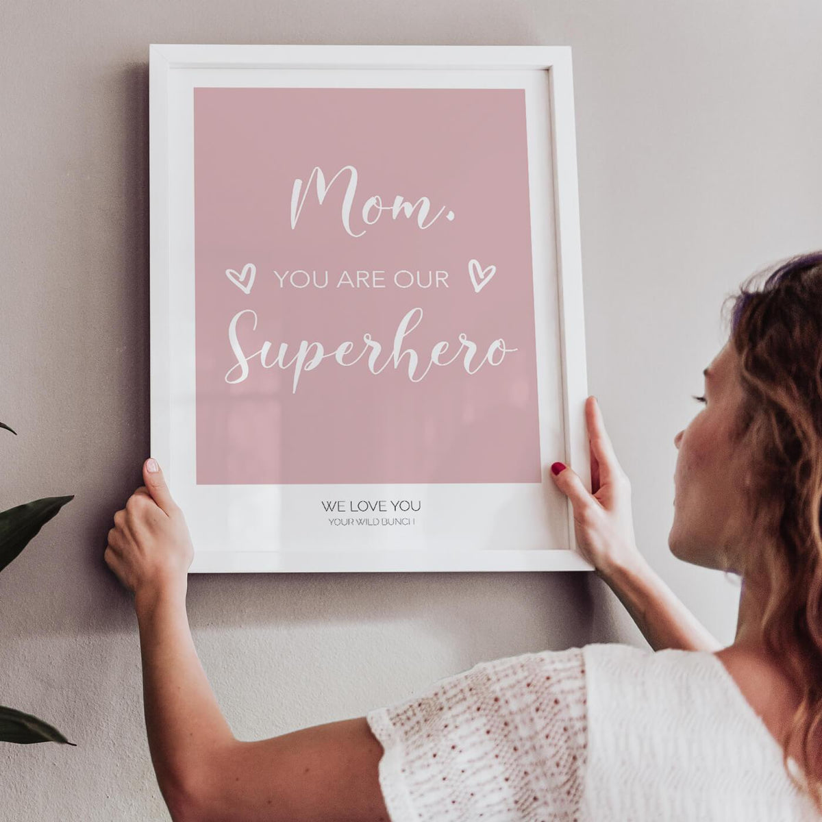 My mom my hero mothers day gift ideas best mom gifts mother's day  celebration graphic design Metal Print by Mounir Khalfouf - Fine Art America