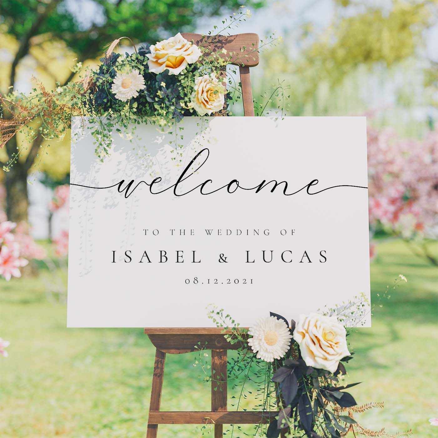 The Best Easel for Wedding Welcome Signs